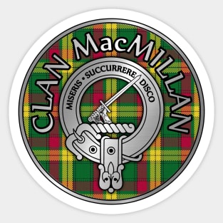 Clan MacMillan Crest & Tartan Sticker